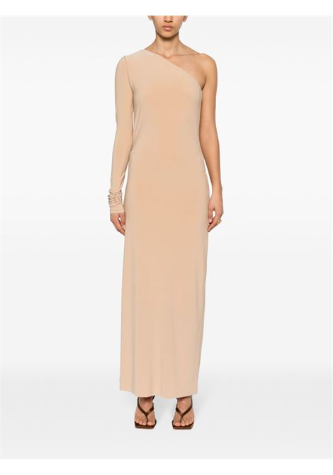 Maxi abito monospalla in beige - donna MAXMARA SPORTMAX | 2412621022600001